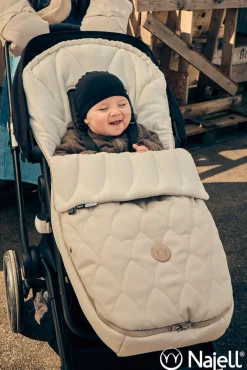 Kørepose - oat beige Køreposer