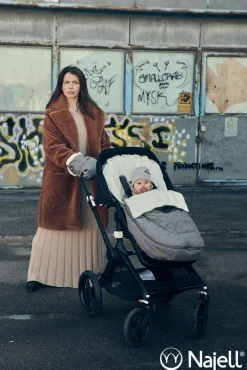 Clearance Kørepose - stormy grey Køreposer