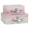 Sale Kuffertsæt Fairy Garden pink Rolleleg