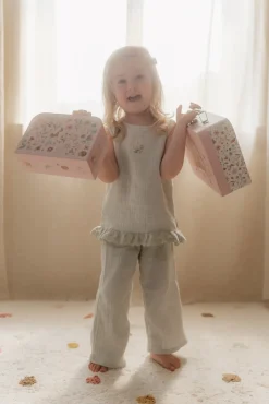 Sale Kuffertsæt Fairy Garden pink Rolleleg