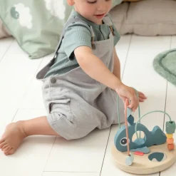 New Kuglelabyrint Wally Blå Trælegetøj