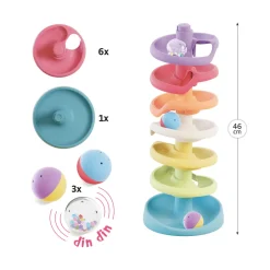 New Kugletårn af bioplast med raslebolde Kuglebaner