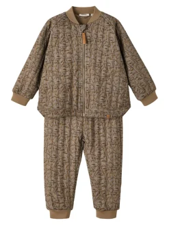 Discount Lajuno quiltet sæt - Chinchilla Termotøj