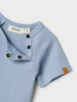 Best Lalo tab kortærmet slim body - ZEN BLUE Bodystocking Kortærmet