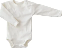 Best Lang Ærmet Body i Rib - Uld - Natur Uldbodyer|Bodystocking Langærmet