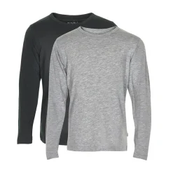 Sale Langærmede T-shirts (2-pak) - Grå 193 Bluser|Multipack
