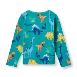 Discount Langærmet bluse med dinosaurer - 736 Bluser