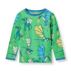 New Langærmet bluse med flyvende drager - 826 Bluser