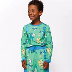 New Langærmet bluse med flyvende drager - 826 Bluser