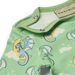 New Langærmet body med sovende drager - 827 Bodystocking Langærmet