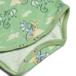 New Langærmet body med sovende drager - 827 Bodystocking Langærmet