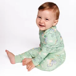 New Langærmet body med sovende drager - 827 Bodystocking Langærmet