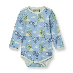 Hot Langærmet body med sovende drager - 737 Bodystocking Langærmet