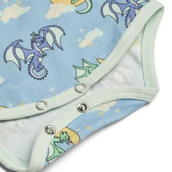 Hot Langærmet body med sovende drager - 737 Bodystocking Langærmet