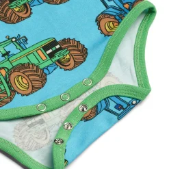 Hot Langærmet body med traktorer - 718 Bodystocking Langærmet