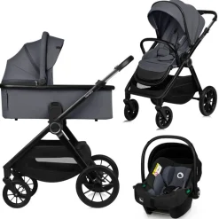 Hot Layla 3i1 - grey stone Kombivogne Med Flade Sæder|Vognpakker