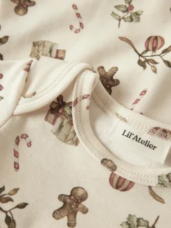 Online Layo Gis Langærmet Body - Turtledove Juletøj|Bodystocking Langærmet