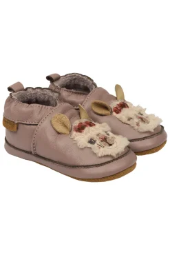 Discount Læder Slipper - 3D - Twilight mauve Hjemmesko