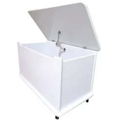 Best Legetøjskiste på hjul - hvid Børn Bænke & Skamler