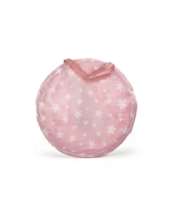 Legetunnel, rosa m. hvide stjerner Legetelte & Tipier