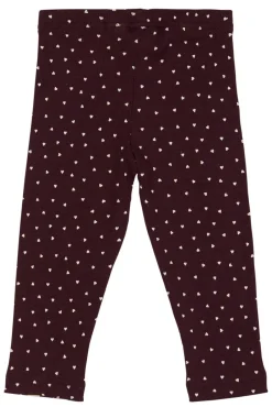 Sale Leggings - Dark Grape/White Leggings