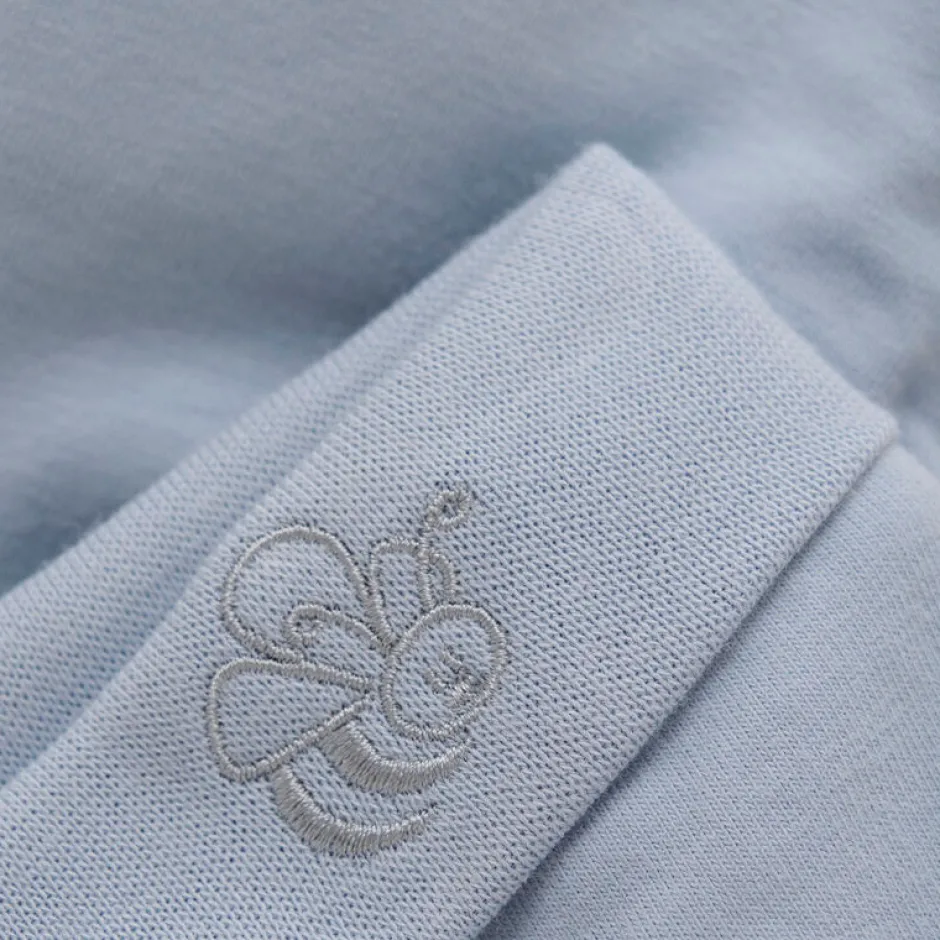 Outlet Leggings m. fødder - SOLID - Zen Blue Præmatur Tøj|Bukser