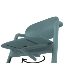 Lemo højstol - stone blue Børn Højstole Uden Tilbehør