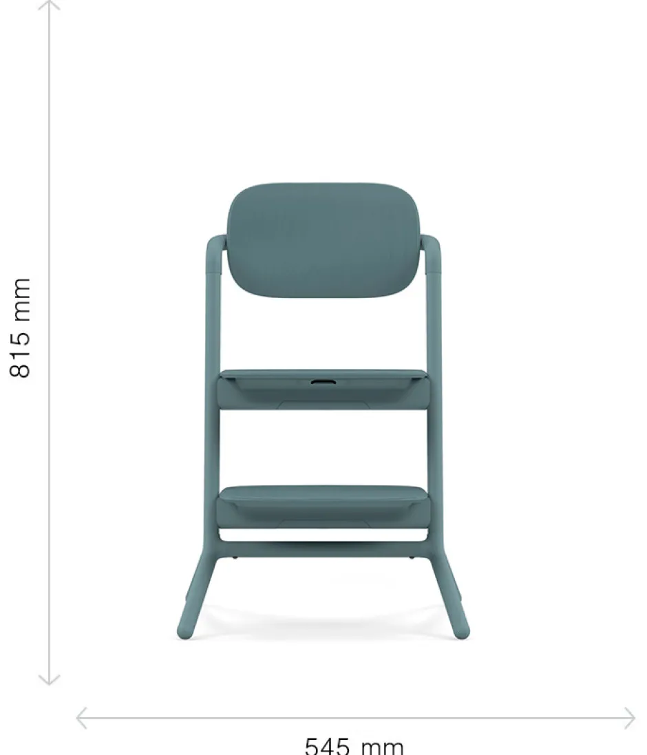 Lemo højstol - stone blue Børn Højstole Uden Tilbehør