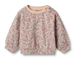 Lia Sweatshirt - Rose dust flowers Cardigans, Veste & Trøjer