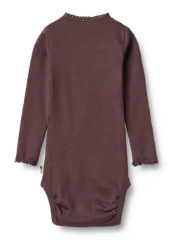 Clearance Lotta Rib Body Langærmet - Fudge Bodystocking Langærmet