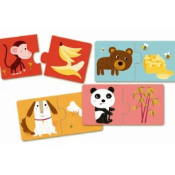 Discount Lærespil - Hvem spiser hvad? Puslespil