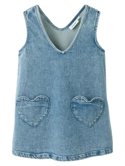 Sale Lulia Denim Spencer - Medium blue denim Kjoler