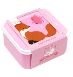 Best Lunch & snack box sæt - forest friends Madkasser & Drikkedunke