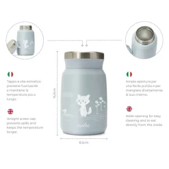 Online Lyseblå 500 ml rustfri stål termobeholder Madkasser & Drikkedunke