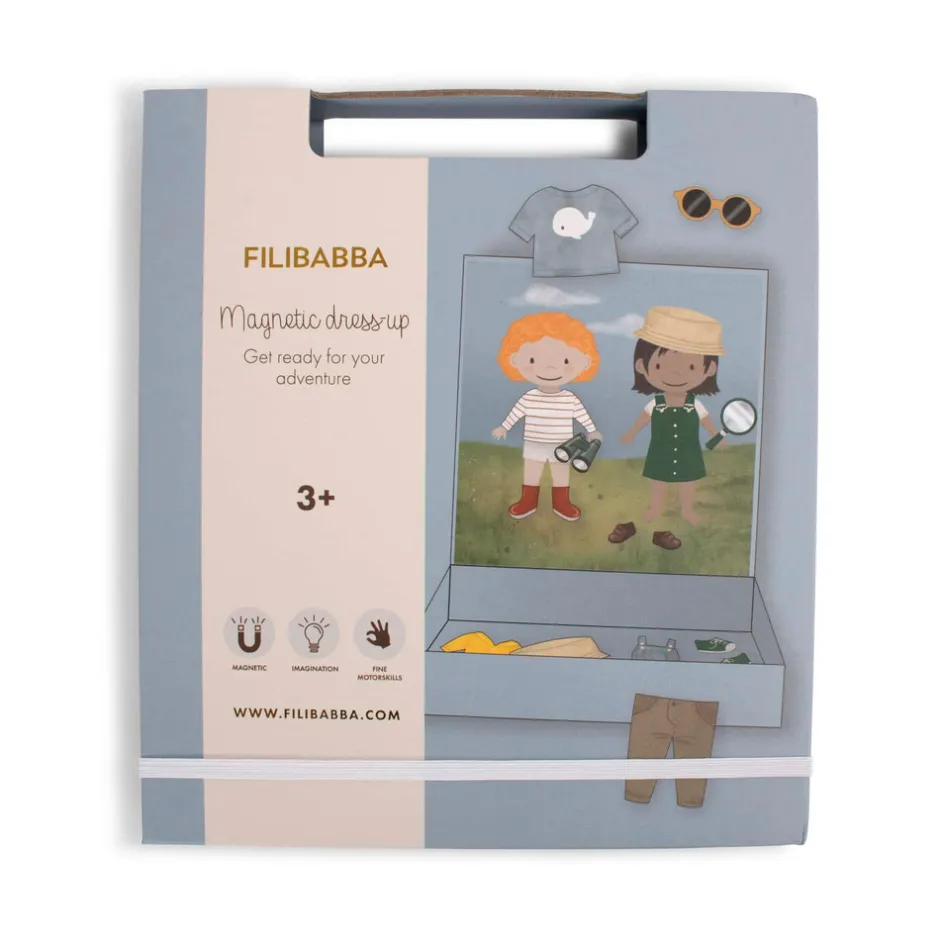 Clearance Magnetisk påklædningsdukke - Klar til dit eventyr Magnetlegesæt