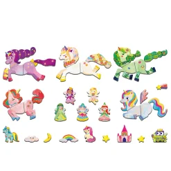 Discount Magnetisk rejsesæt - Enhjørning Magnetlegesæt