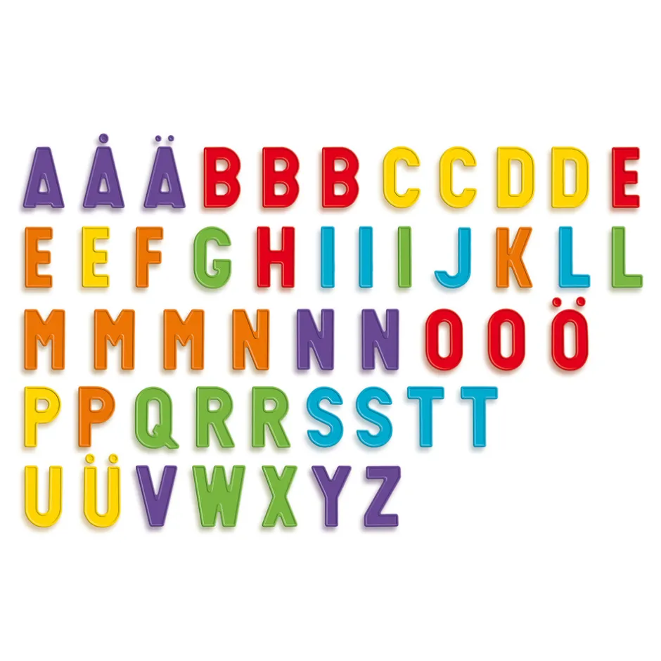 Online Magnetiske bogstaver - Sæt med tavle Magnetlegesæt