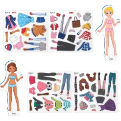 Hot Magnetiske påklædningsdukker: Bedste veninder Magnetlegesæt