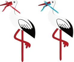 New - Fødselsstork Stor - FSC® Barsel & Babyshower