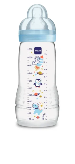Hot Easy Active Baby Bottle 330ml - Blå Sutteflasker