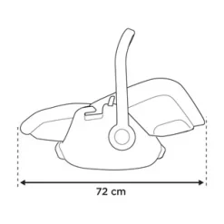 Maple - Mid Blue Autostole 40-87 Cm (0-15 Mdr.)