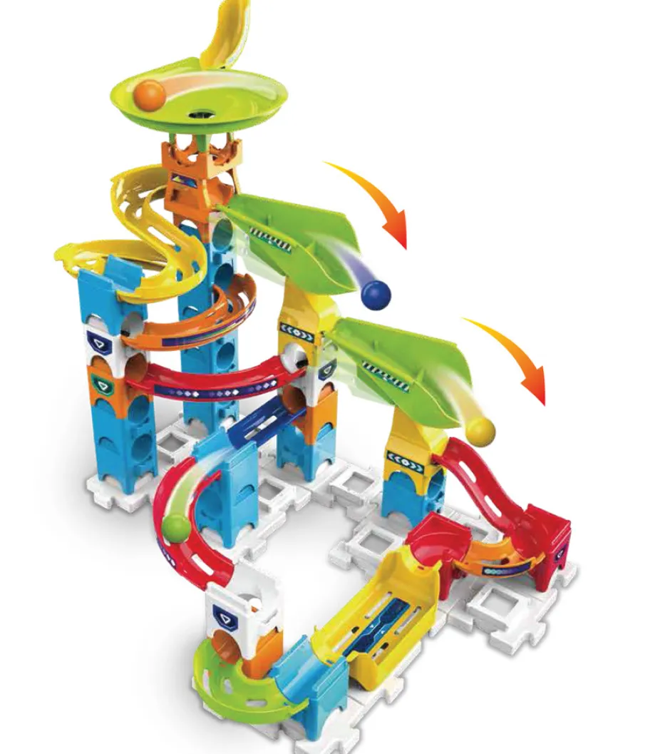Outlet Marble Rush Double Drop Set, 47 Pcs Kuglebaner
