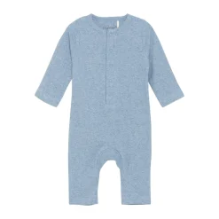 Hot Melange Rib Romper Langærmet - 7639 Heldragter U. Fod