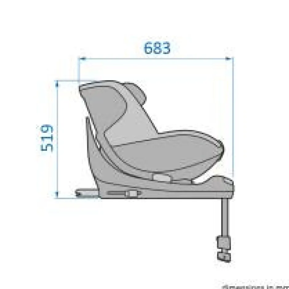 Sale Mica Pro Eco i-Size inkl. babyindsats - authentic black Autostole Med Integreret Baser|Autostole 40-125 Cm (0-6 År)