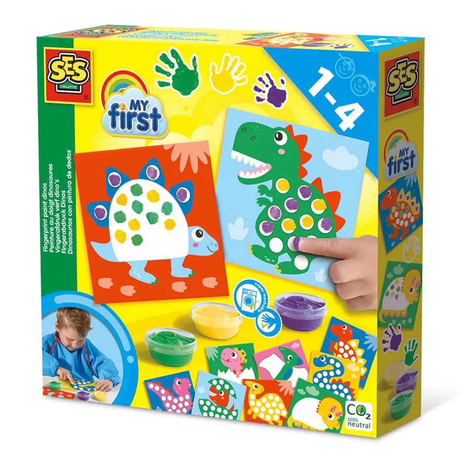 Discount Min første - Fingermaling dinosaurer Kreasæt