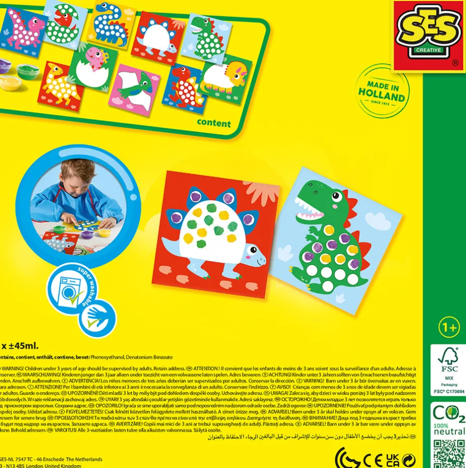 Discount Min første - Fingermaling dinosaurer Kreasæt