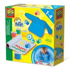 Outlet Min første - Fingermaling med forklæde Kreasæt