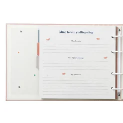 Discount Mine første år - Minder Og Gemmer - rosa Barnets Bog