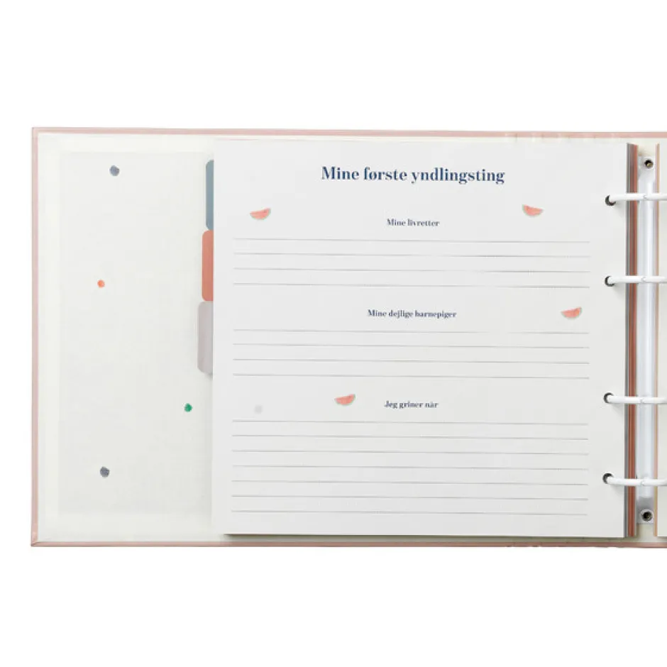 Discount Mine første år - Minder Og Gemmer - rosa Barnets Bog