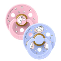 Discount Moomins Colour Sut 2pk Latex Str 2 - Baby Pink Sutter